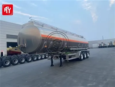 Tahan lama 3 - gandar aluminium tangki treler treler untuk dijual